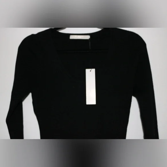 NWT- One Grey Day Fica Bodysuit in Black- Size Large - Picture 4 of 9